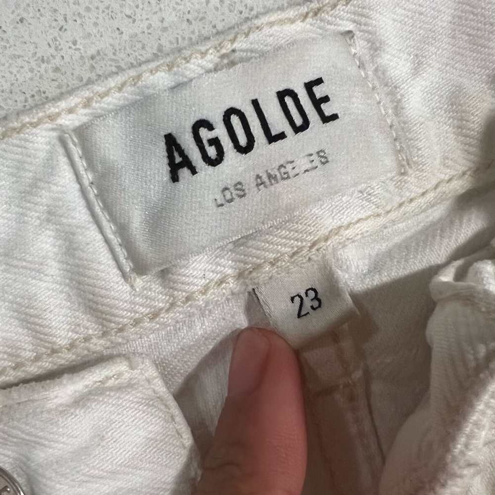 Agolde 90s Loose Fit in Enamel White Size 23 - Picture 8 of 11